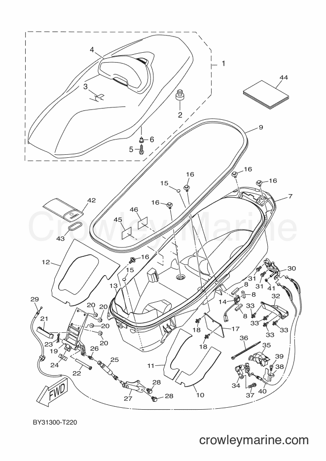 2018 Scooter CZD300-A - CZD300-A (BY31) [030] - SEAT