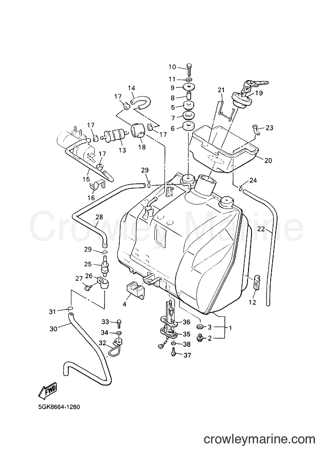 2004 Cruiser VMX12 - VMX12 (5GKN) [010] - FUEL TANK