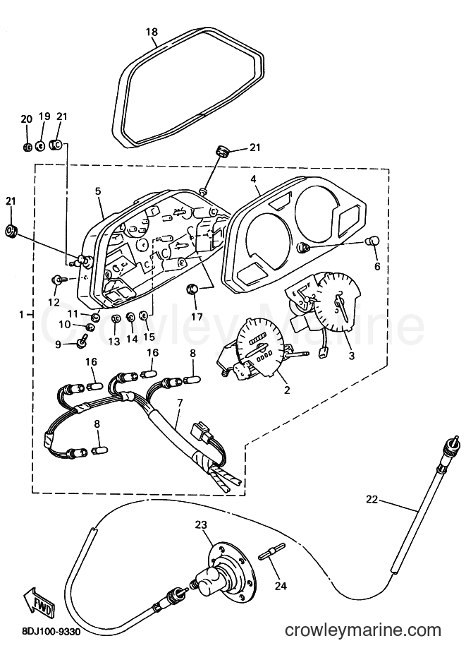1999 Snowmobile PZ500 - PZ500 (8DJ1) [020] - METER