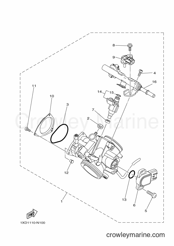 Yamaha Motors YXM700E (B42E) [010] - THROTTLE BODY ASSY 1