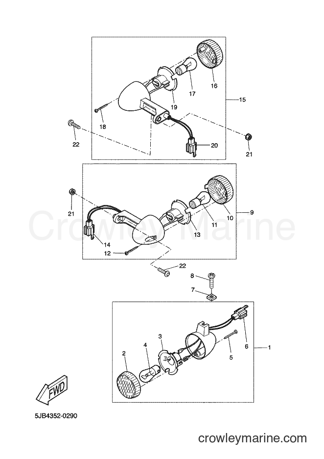 2001 Scooter YH50 - YH50 (5FV6) [010] - BLINKLEUCHTE