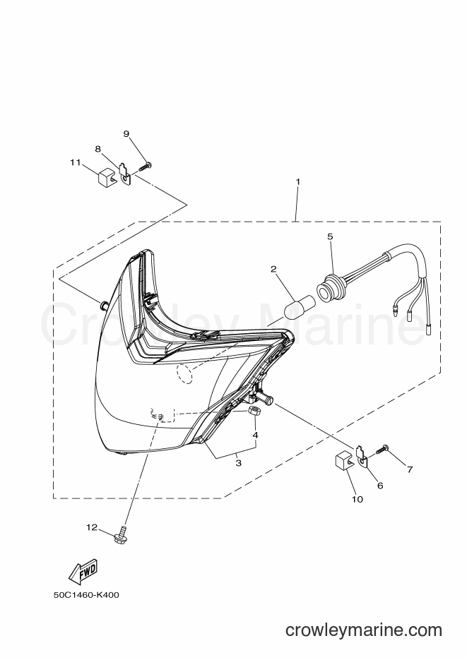 Yamaha Motors T135SEC (55S5) [010] - HEADLIGHT