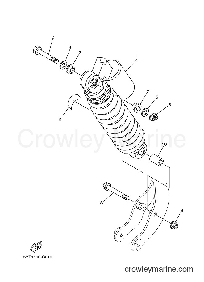 2005 ATV YFM350 - YFM350 (5YT6) [010] - REAR SUSPENSION