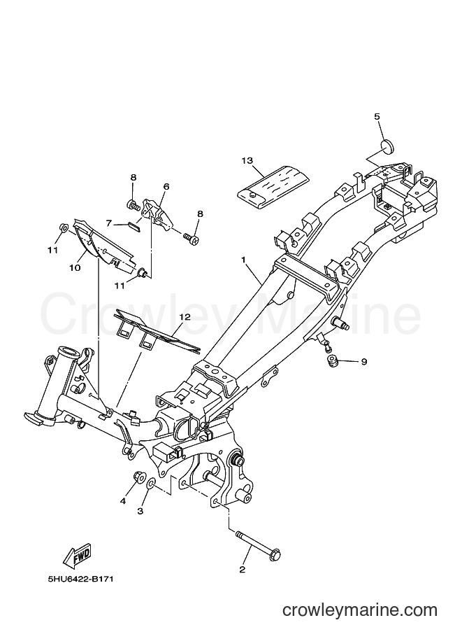 Yamaha Motors T105E (5HUC) [010] - FRAME