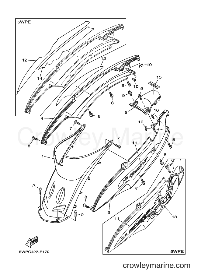 Yamaha Motors AL115 (5WPD) [010] - SIDE COVER