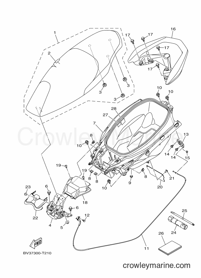 2018 Scooter GPD125-A - GPD125-A (BV37) [010] - SEAT