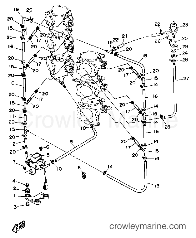 Yamaha Motors L250TURQ - FUEL SYSTEM 2