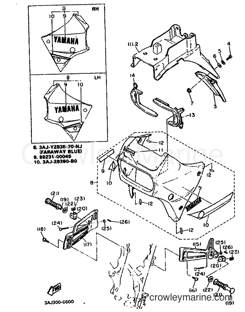 Yamaha Motors XT600Z (3AJ6) [999] - ALTERNATE FOR CHASSIS