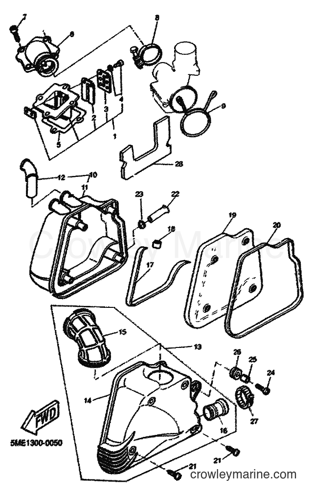 2001 Scooter YQ100 - YQ100 (5ME4) [080] - INTAKE