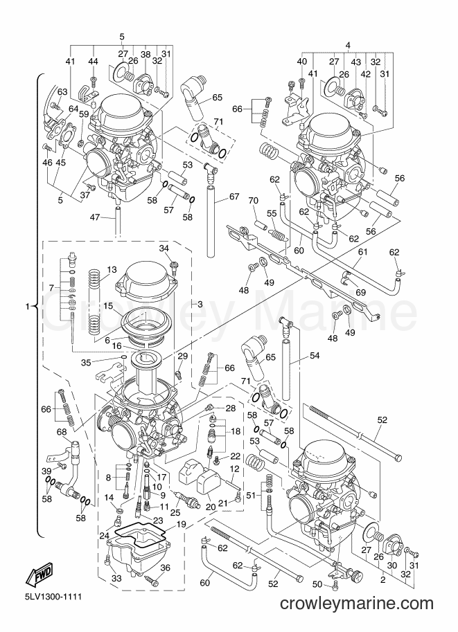 2003 Street Bike FZS1000 - FZS1000 (5LVF) [070] - CARBURETOR