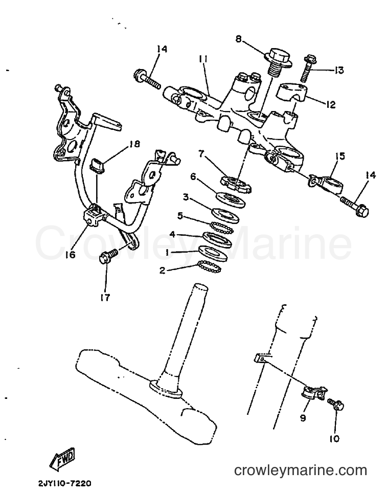 1994 Dirt Bike TW200E - TW200E (3AWK) [010] - STEERING