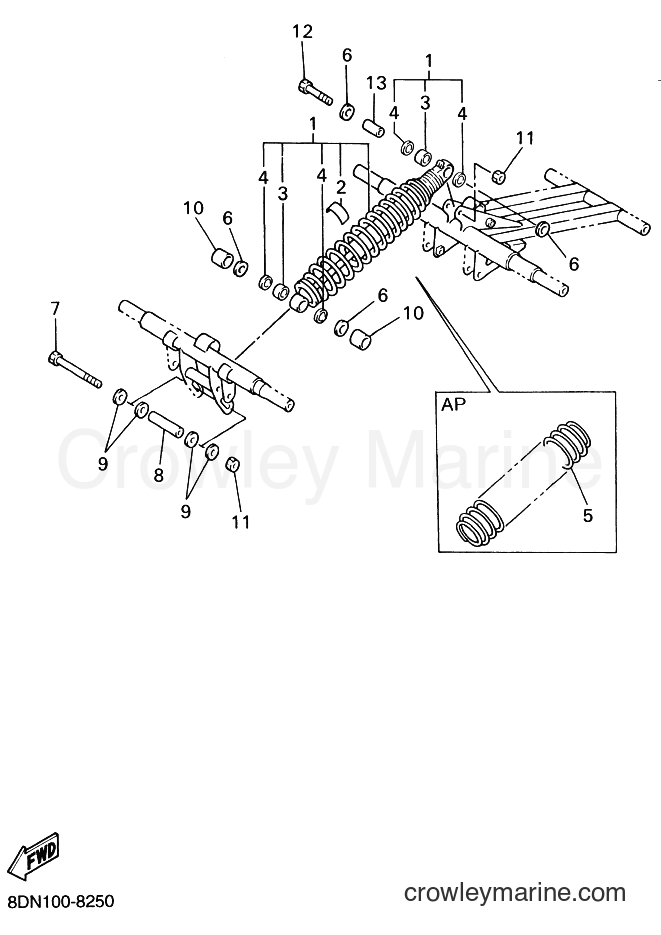 1998 Snowmobile SRX700 - SRX700 (8DN1) [030] - TRACK SUSPENSION 3