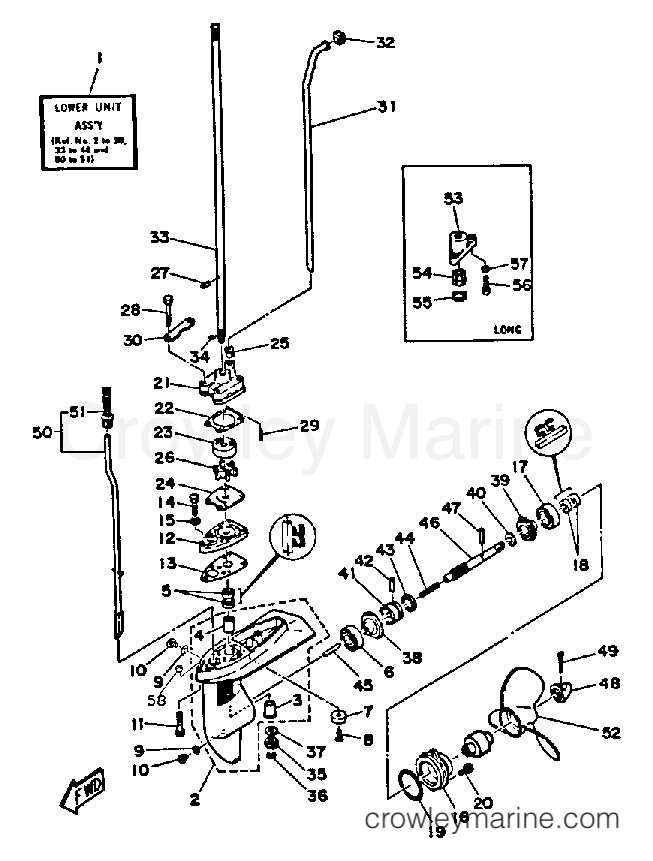 Yamaha Motors 4SJ - LOWER DRIVE 1