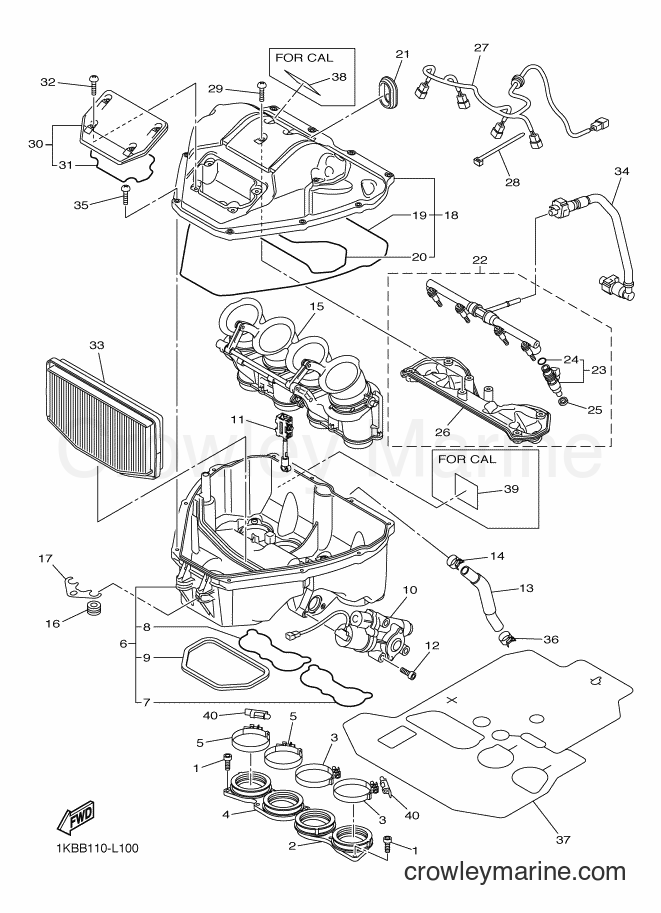 2012 Sport Bike YZF-R1 - YZF-R1 (1KBF) [010] - INTAKE