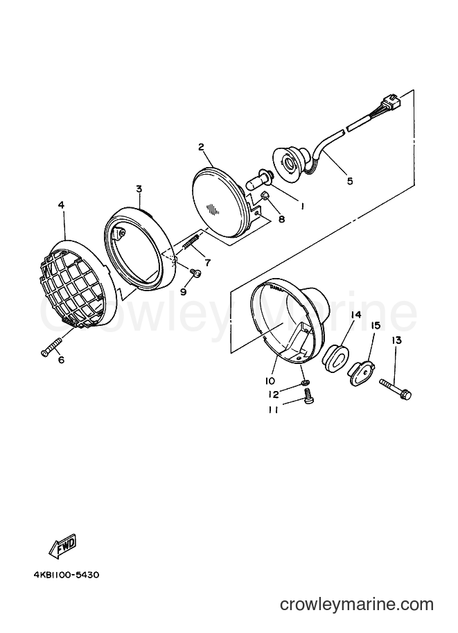 1997 ATV YFM350FW-X - YFM350FW-X (4KB8) [020] - HEADLIGHT