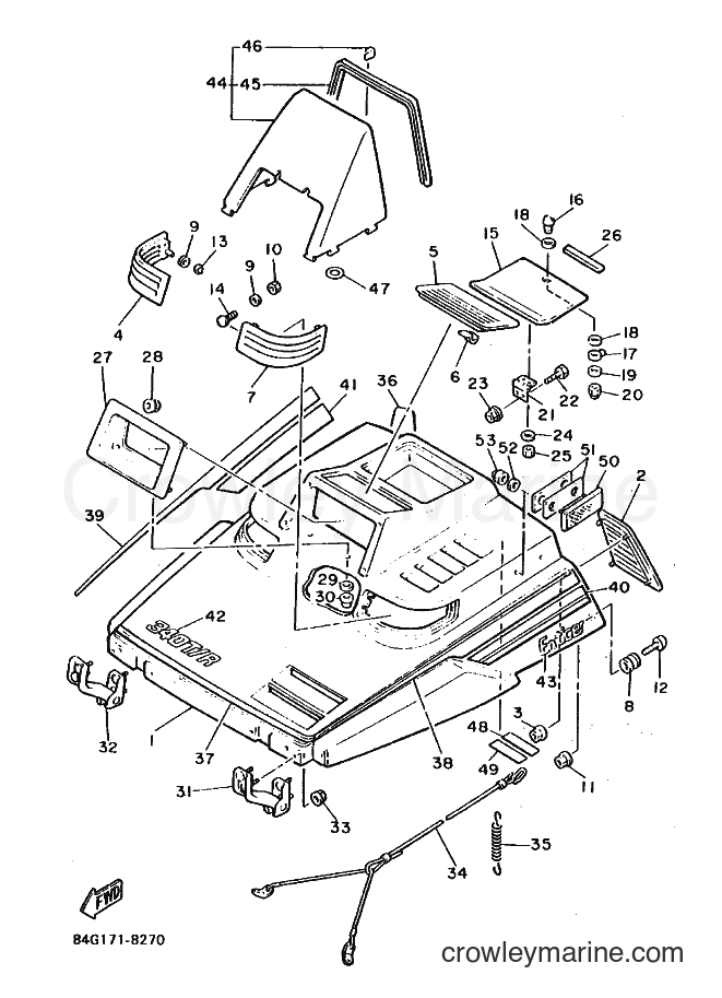 1988 Snowmobile ET340 - ET340 (84G0) [010] - SHROUD & WINDSHIELD