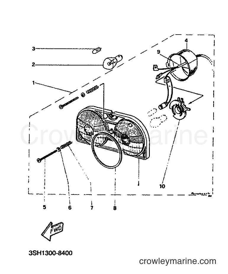 Yamaha Motors TDR125 (3SH2) [999] - HEADLIGHT