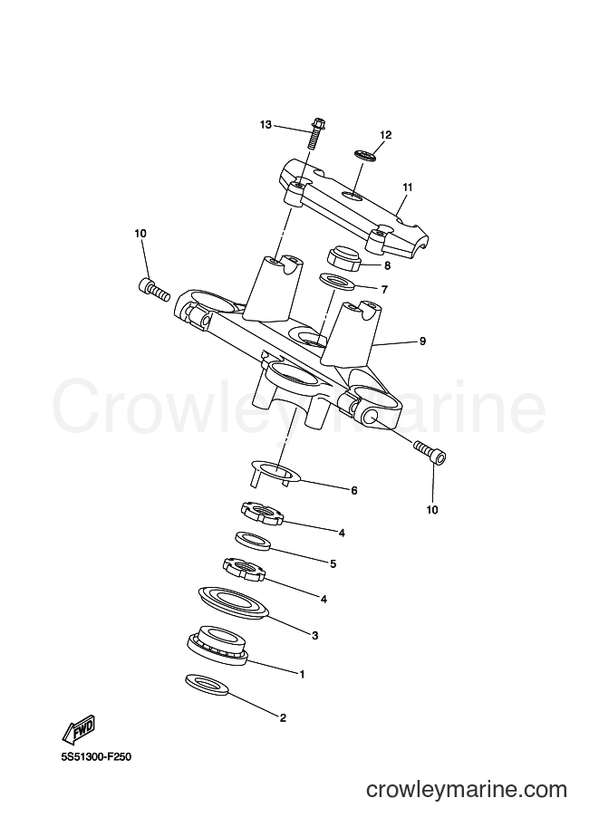 2007 Street Bike FZ6-NAHG - FZ6-NAHG (5S41) [010] - STEERING