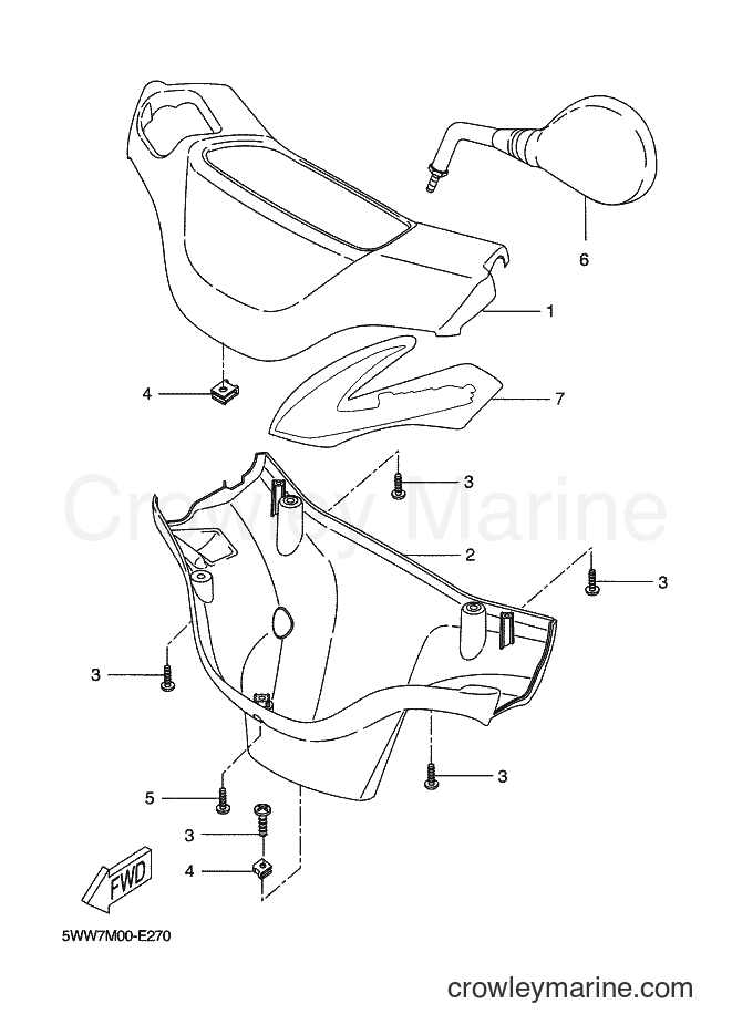 2006 Scooter CW50 - CW50 (5WW7) [020] - COWLING 1
