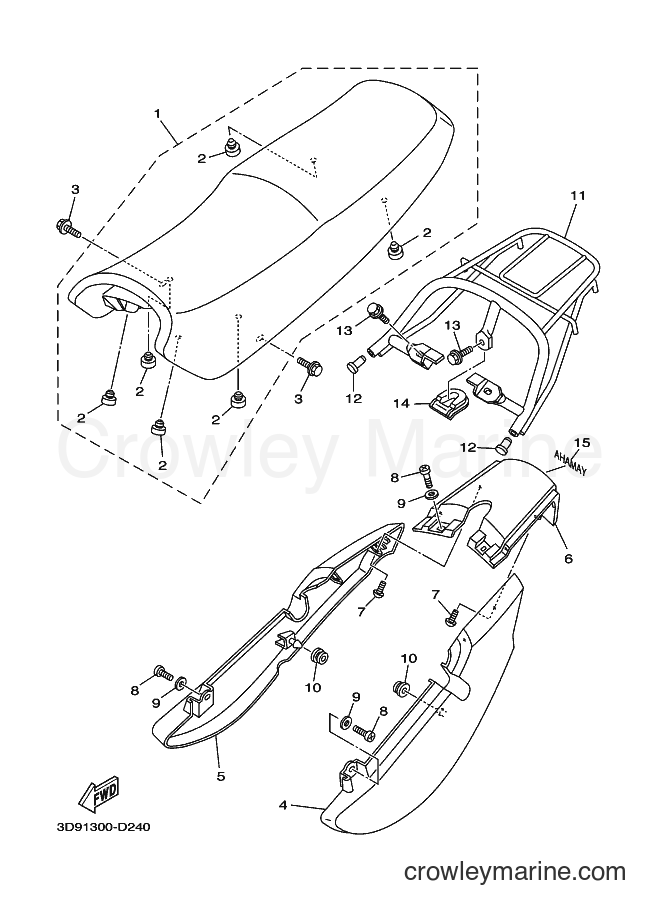 Yamaha Motors YBR125ED (3D94) [010] - SEAT