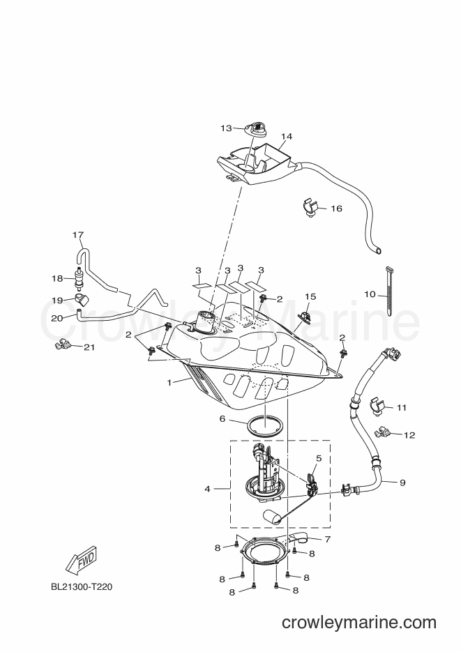 2018 Scooter YP125RA - YP125RA (BL21) [060] - FUEL TANK