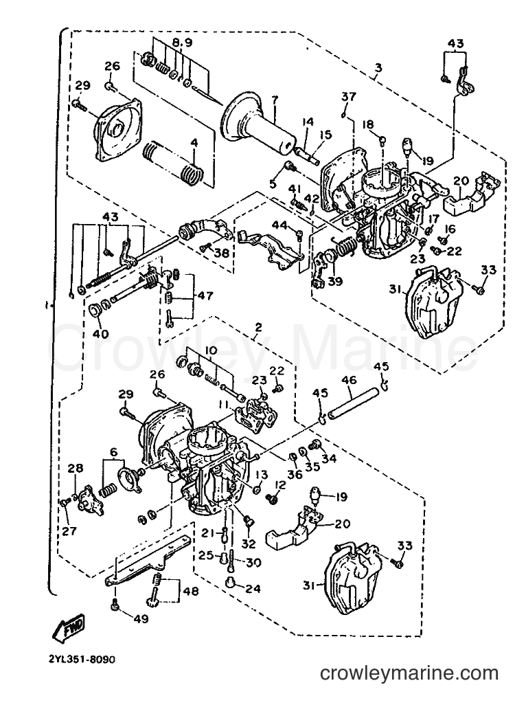 1988 Cruiser XV535 - XV535 (2YL) [999] - CARBURETOR