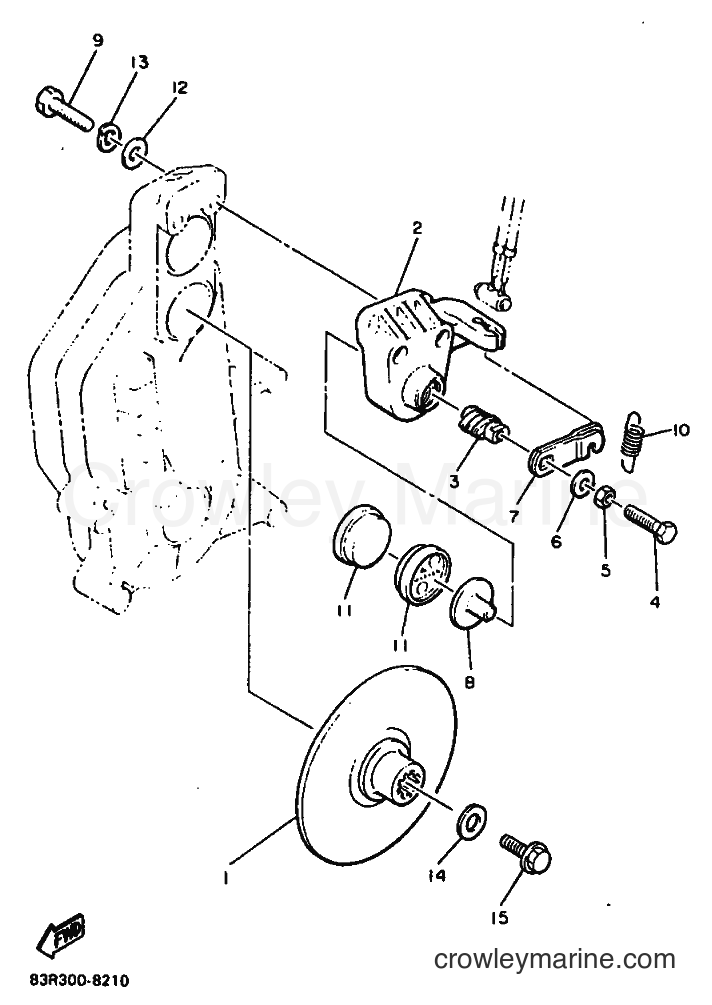 1988 Snowmobile VK540 - VK540 (83R) [999] - BRAKE