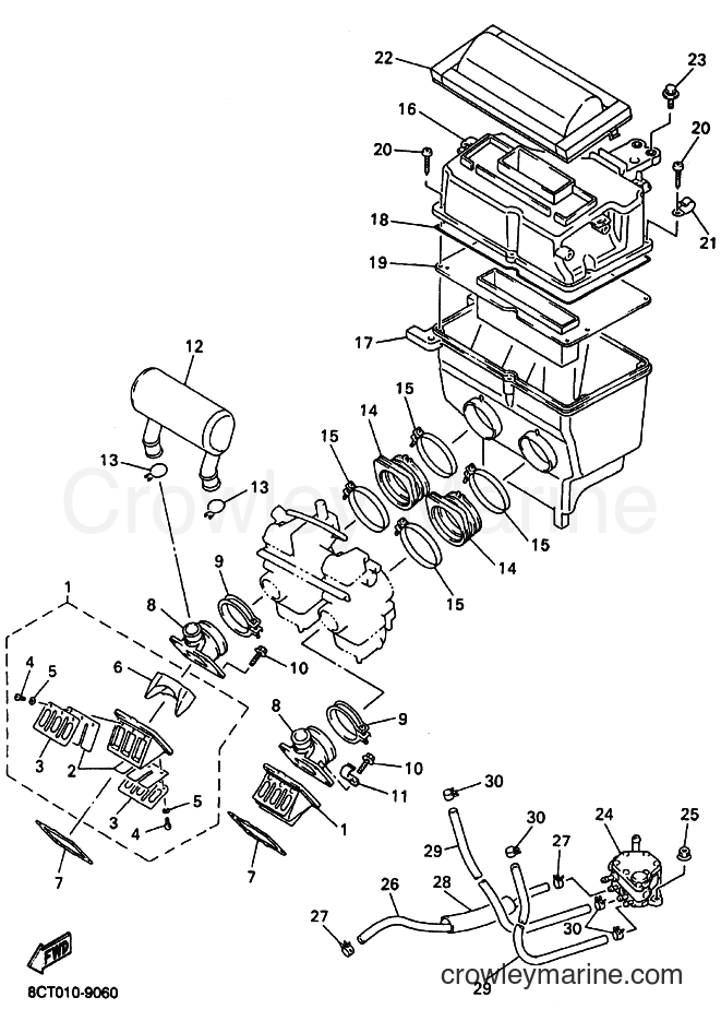 Yamaha Motors VX500 (8CJ4) [030] - INTAKE
