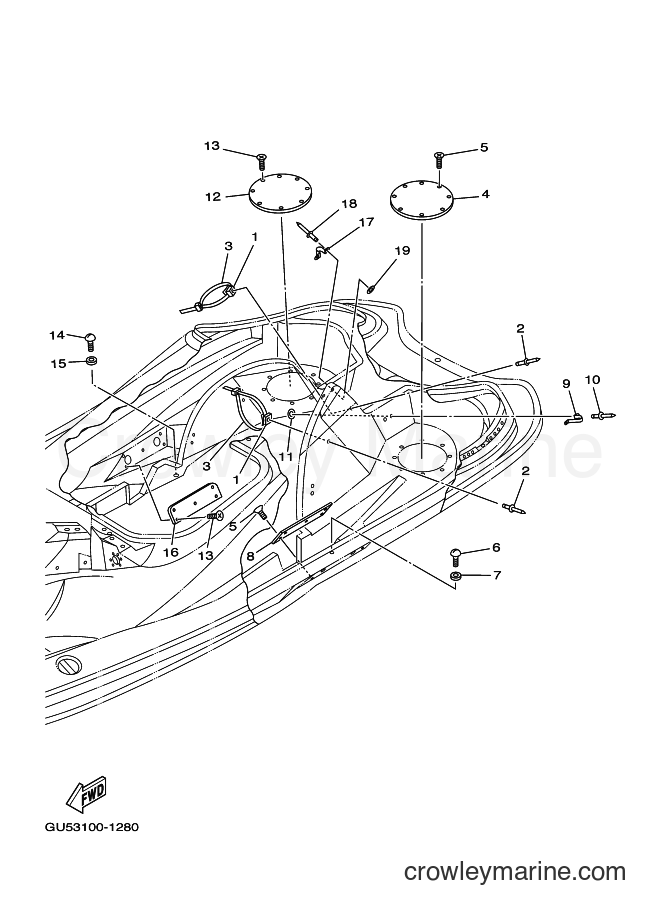 Yamaha Motors JET FOR SV1200Y (66GB) [020] - STERN LOCKER