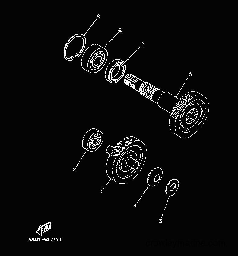 2001 Scooter YN50 - YN50 (5MR3) [010] - TRANSMISSION