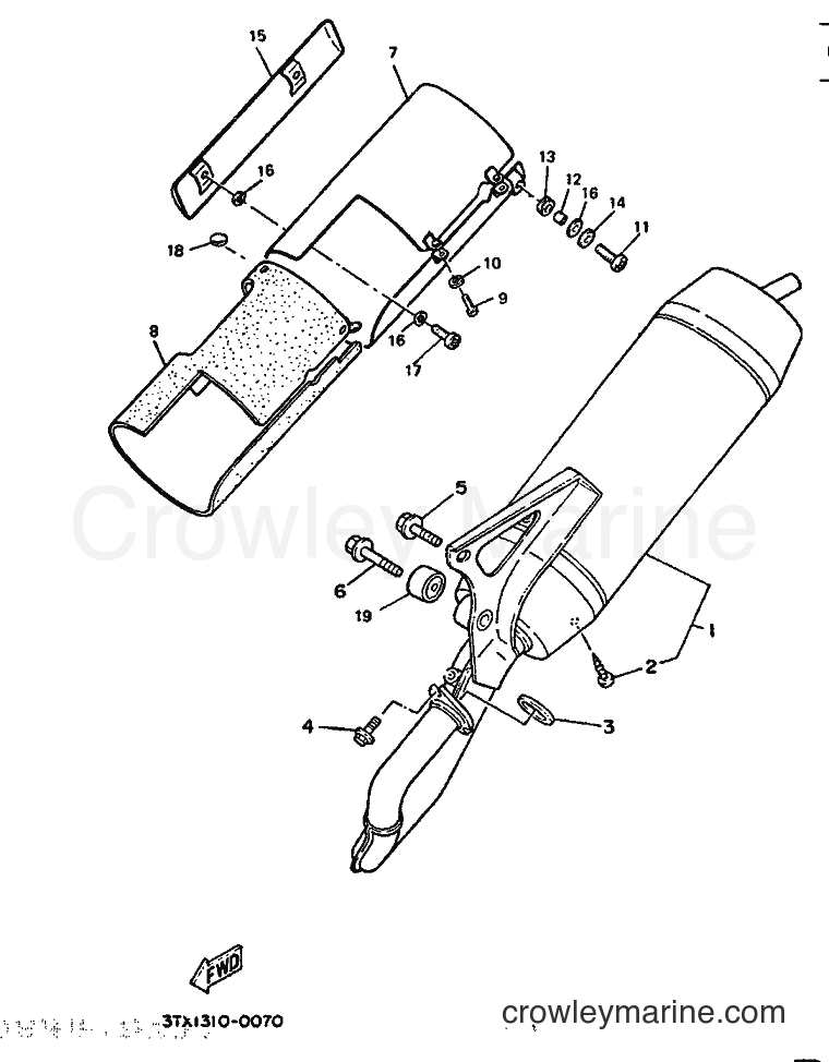1994 Scooter CW65 - CW65 (4GP2) [999] - EXHAUST