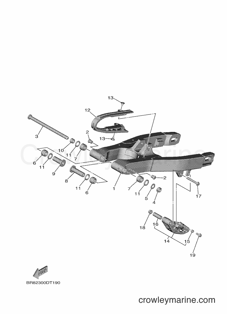 2018 Dirt Bike YZ65 - YZ65 (BR82) [010] - REAR ARM