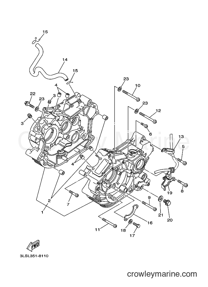 Yamaha Motors XV250S (3LUA) [010] - CRANKCASE