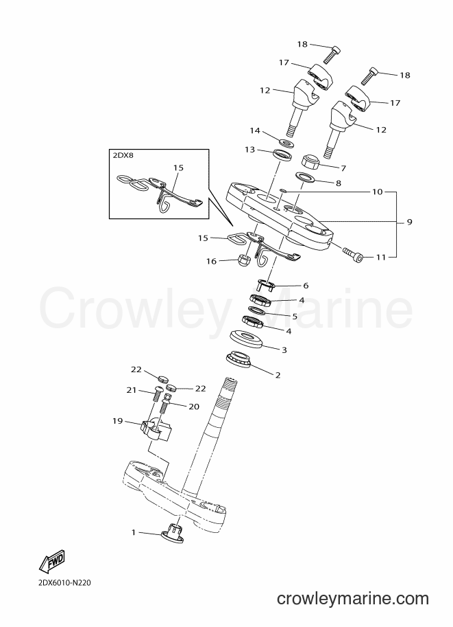 Yamaha Motors XVS950CU (2DX6) [010] - STEERING