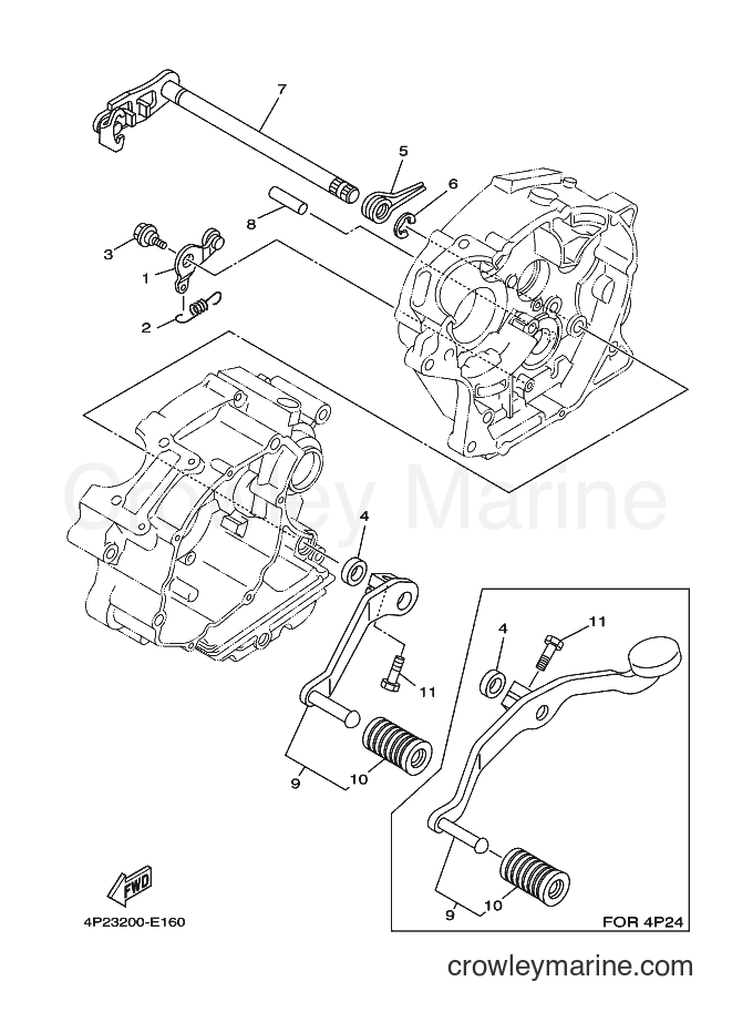 Yamaha Motors YBR125ESD (4P23) [010] - SHIFT SHAFT