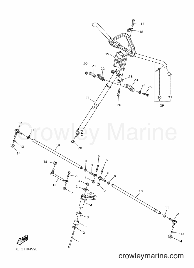 2015 Snowmobile SRV10S - SRV10S (8KV1) [010] - STEERING