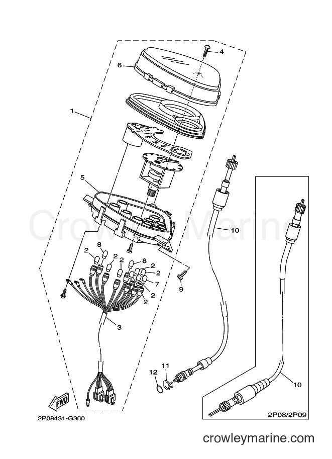 Yamaha Motors T110 (2P14) [010] - METER