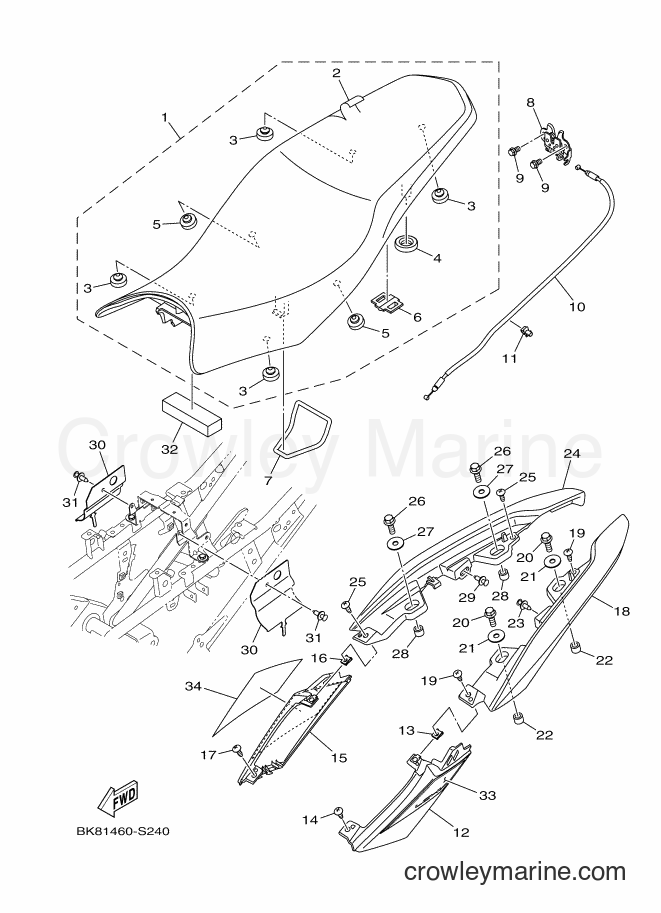 2017 Street Bike VXN150 - VXN150 (BK81) [010] - SEAT