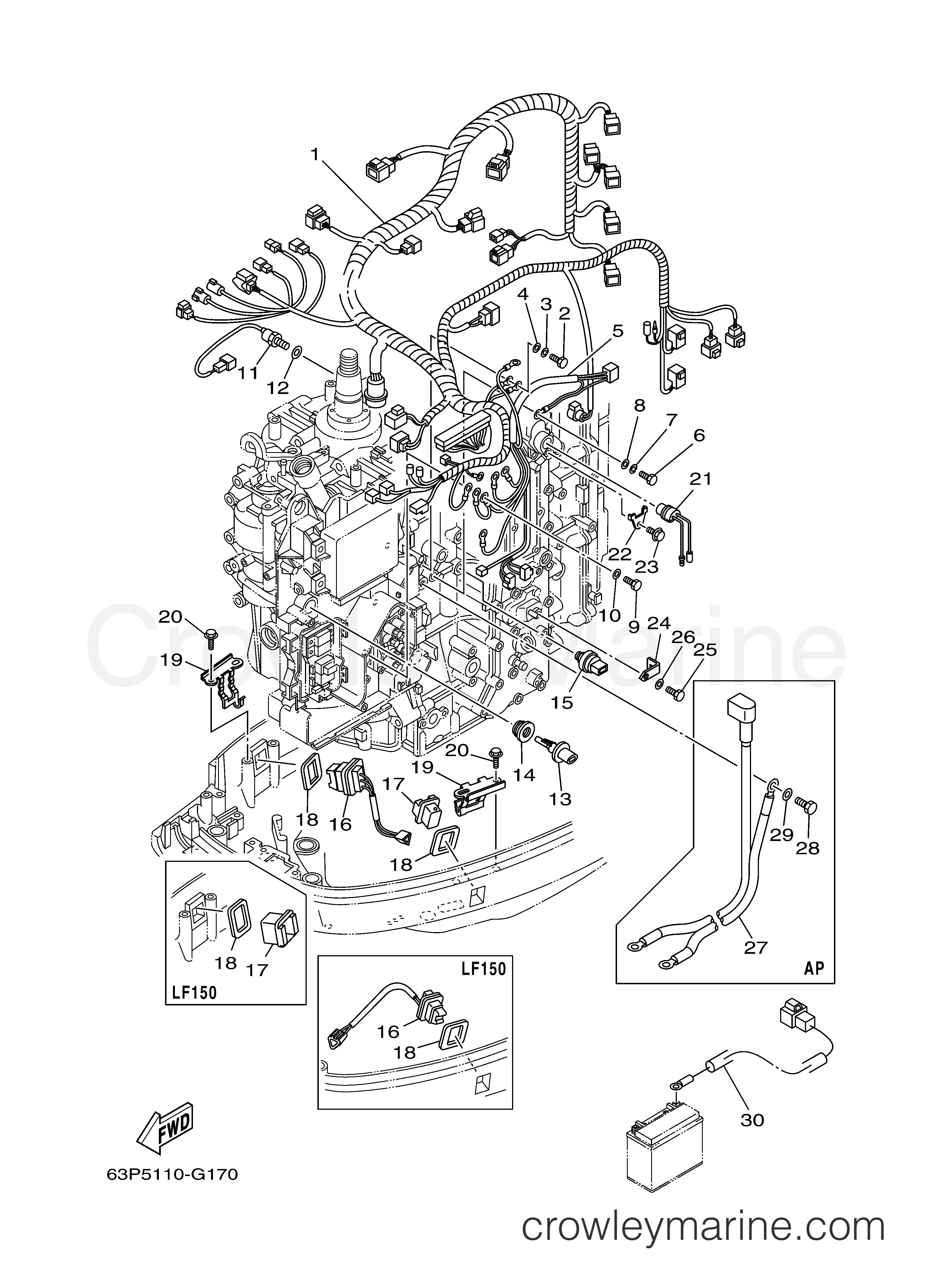 Yamaha Motors LF150TXR - ELECTRICAL 3