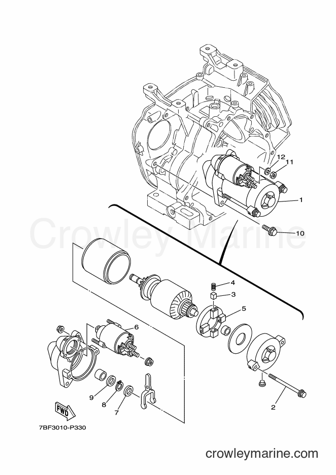 2016 Snowblower YT1280EX - YT1280EX (7BE2) [010] - STARTING MOTOR