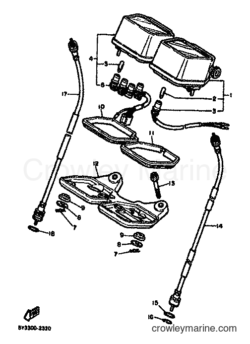 1982 Dirt Bike XT550 - XT550 (5Y3) [999] - METER