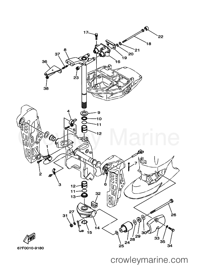 Yamaha Motors F100TRZ (67F0) [060] - BRACKET 2