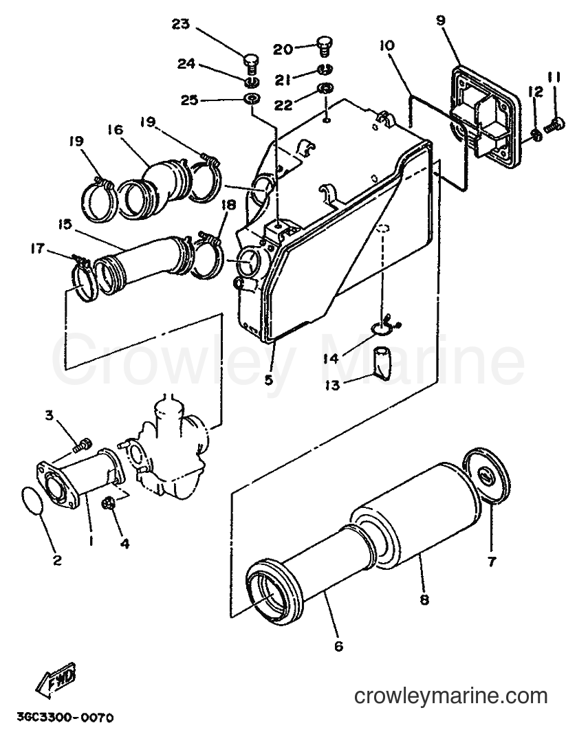 1990 ATV YFM200DX - YFM200DX (3GC3) [999] - INTAKE