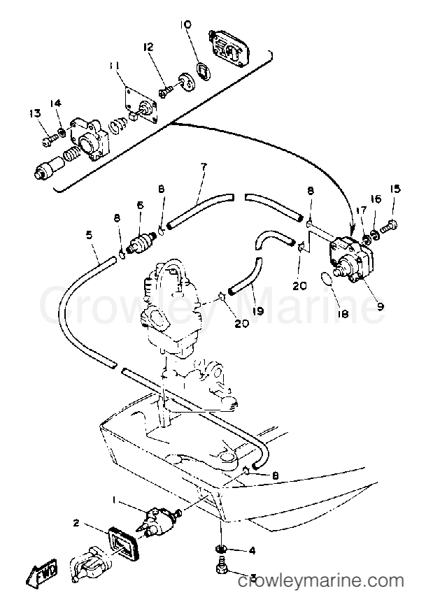Yamaha Motors T9.9MXHQ - FUEL SYSTEM