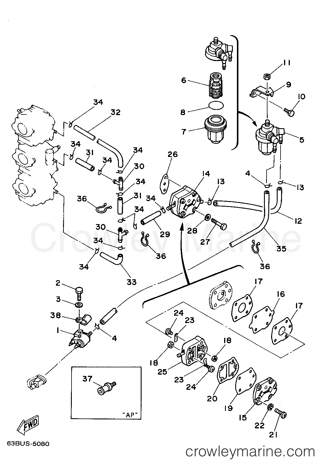 Yamaha Motors 40EJRT - FUEL