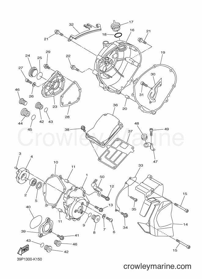 2012 Street Bike FZ8-SA - FZ8-SA (1BD2) [030] - CRANKCASE COVER 1