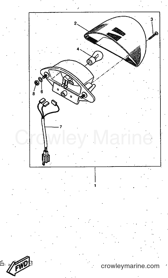 1997 Scooter YQ50 - YQ50 (5CK1) [999] - LUZ DE COLA