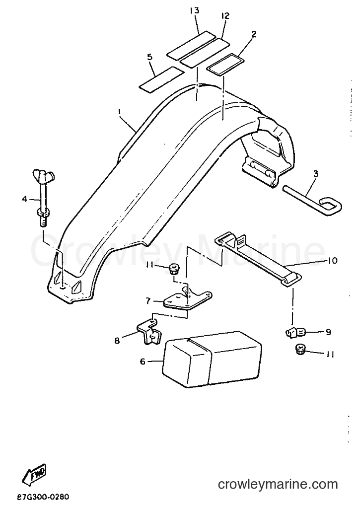 1990 Snowmobile PX480P - PX480P (87G1) [999] - GUARD & LUGGAGE BOX