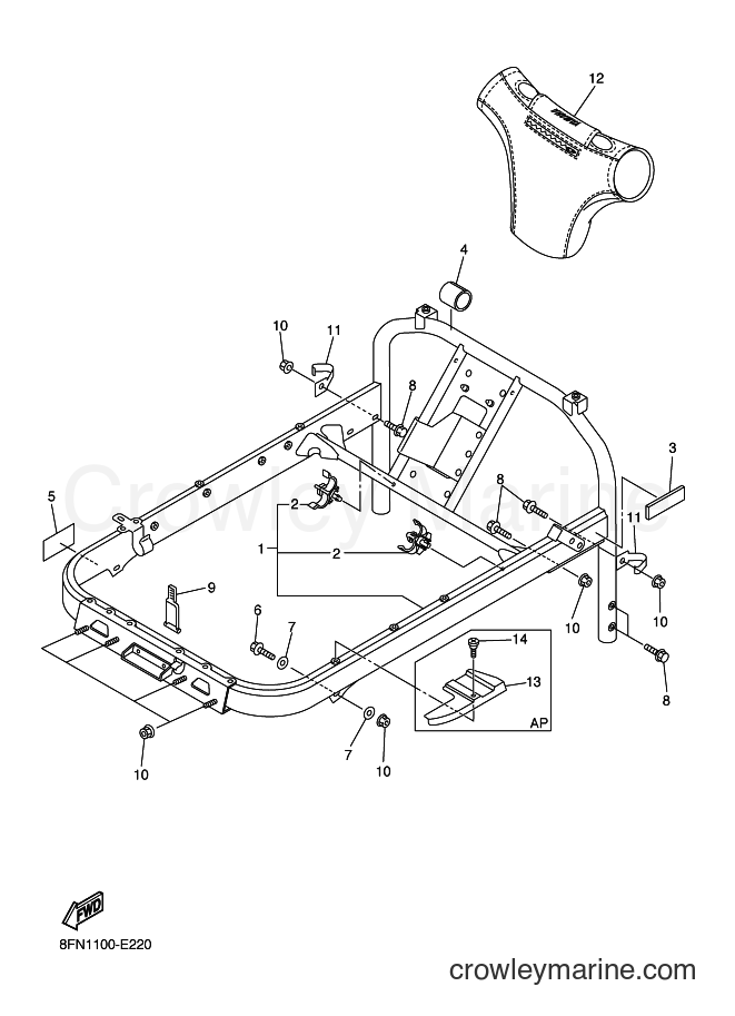 Yamaha Motors VK10D (8GSC) [020] - STEERING GATE