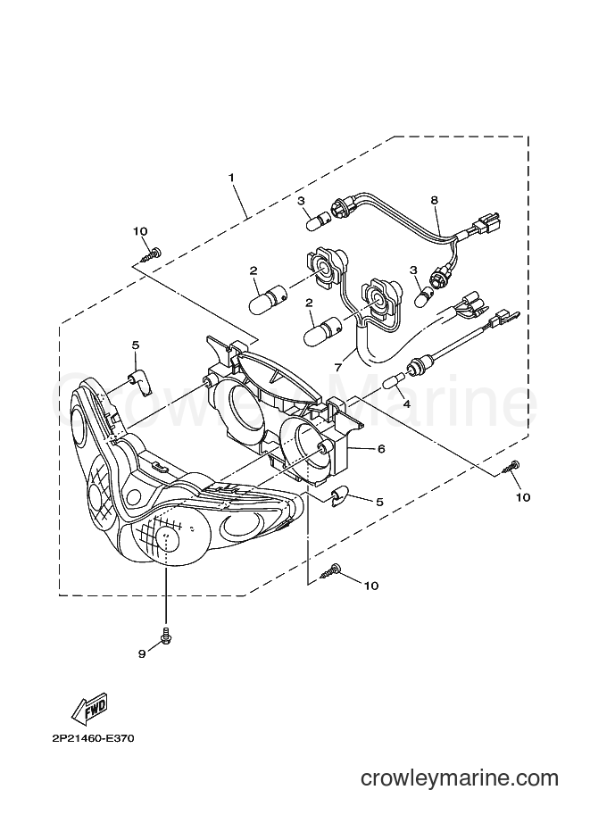 Yamaha Motors T110SEC (30C2) [010] - HEADLIGHT